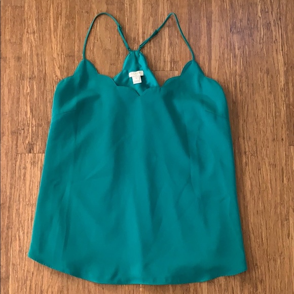 J. Crew Tops - J.Crew Scallop Cami Canisole Tank Top